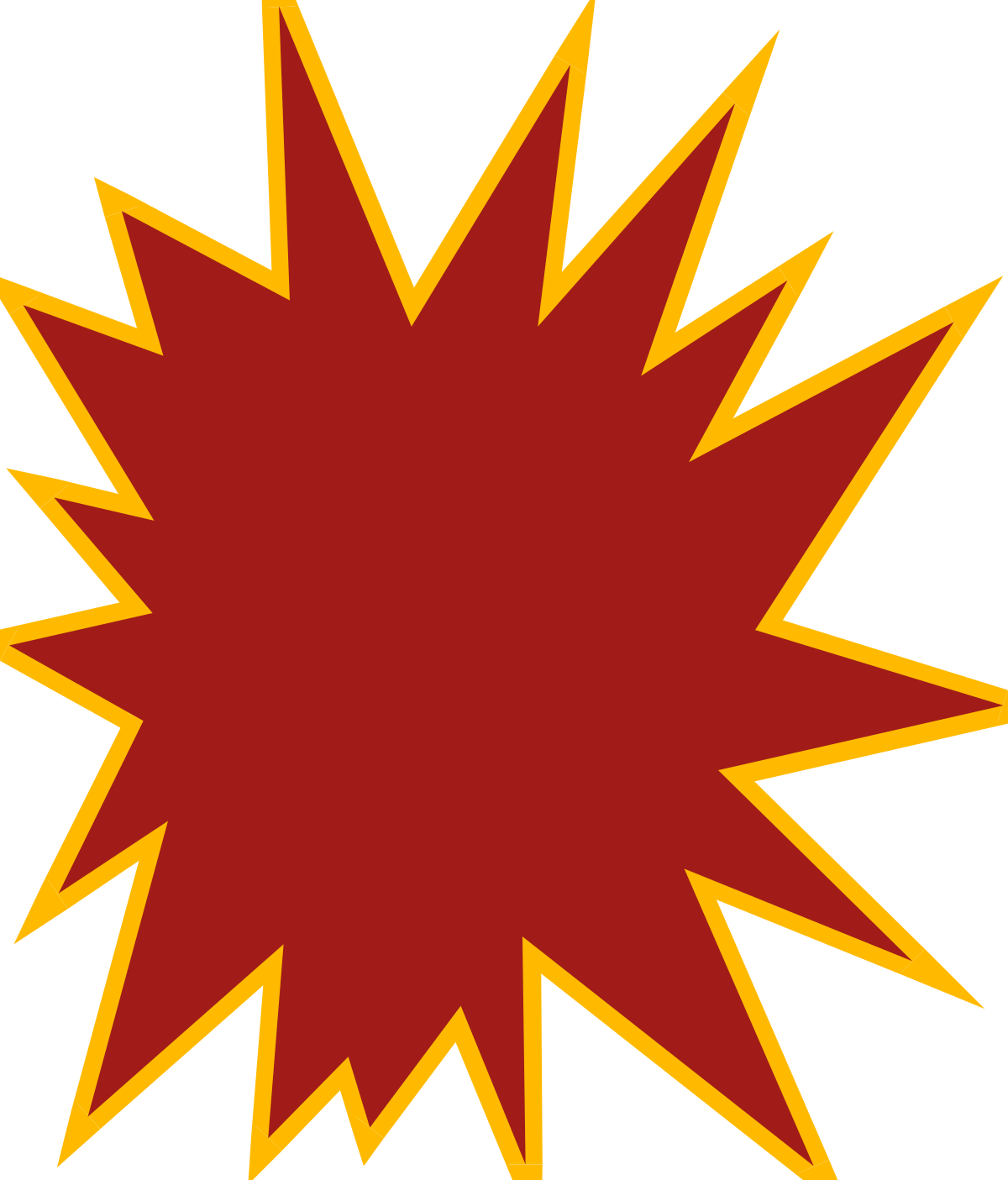 a red and yellow explosion clip art png transparent Red and Yellow Explosion Clipart - Dynamic Burst Graphics