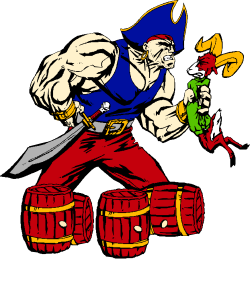 Cartoon Pirate Character with Sword and Hat - Fun Clipart for All