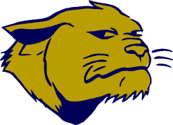 Blue and Yellow Lion Head Clipart - Bold and Vibrant Imagery
