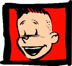 Man with Glasses Clipart - Stylish Male Character Illustration