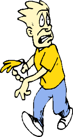 Cartoon Character Clipart: Yellow Shirt and Blue Pants Fun Designs