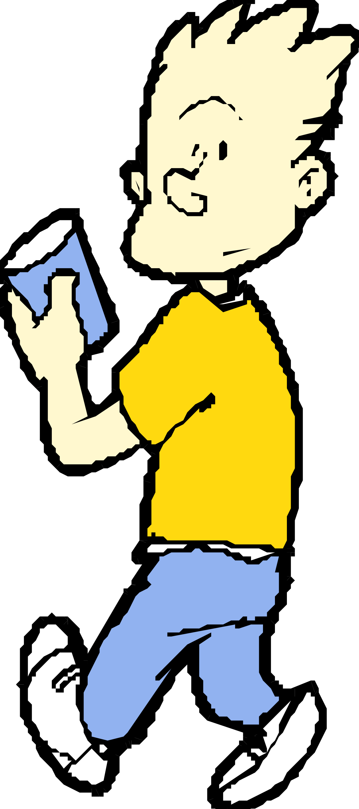 Boy Holding a Book - Engaging Clipart for Education and Learning
