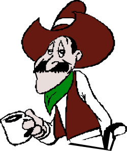 Man with Hat and Scarf Holding Cup Clipart - Cozy and Charming