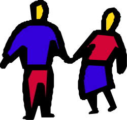 Man in Blue Shirt and Red Pants Clipart - Perfect for Your Projects