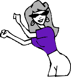 Cartoon Character with Purple Shirt and White Hat - Fun Clipart Collection