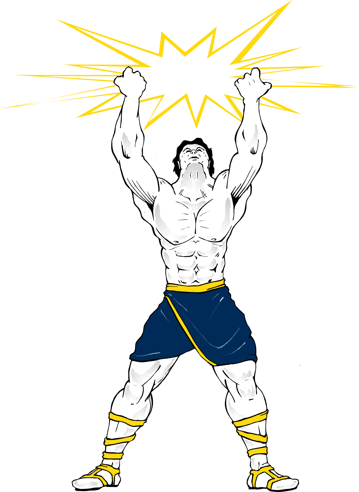 Lightning Bolt Man Clipart: Dynamic Character Design for Your Projects