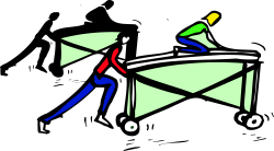 Laptop Clipart: Person Sitting at a Table