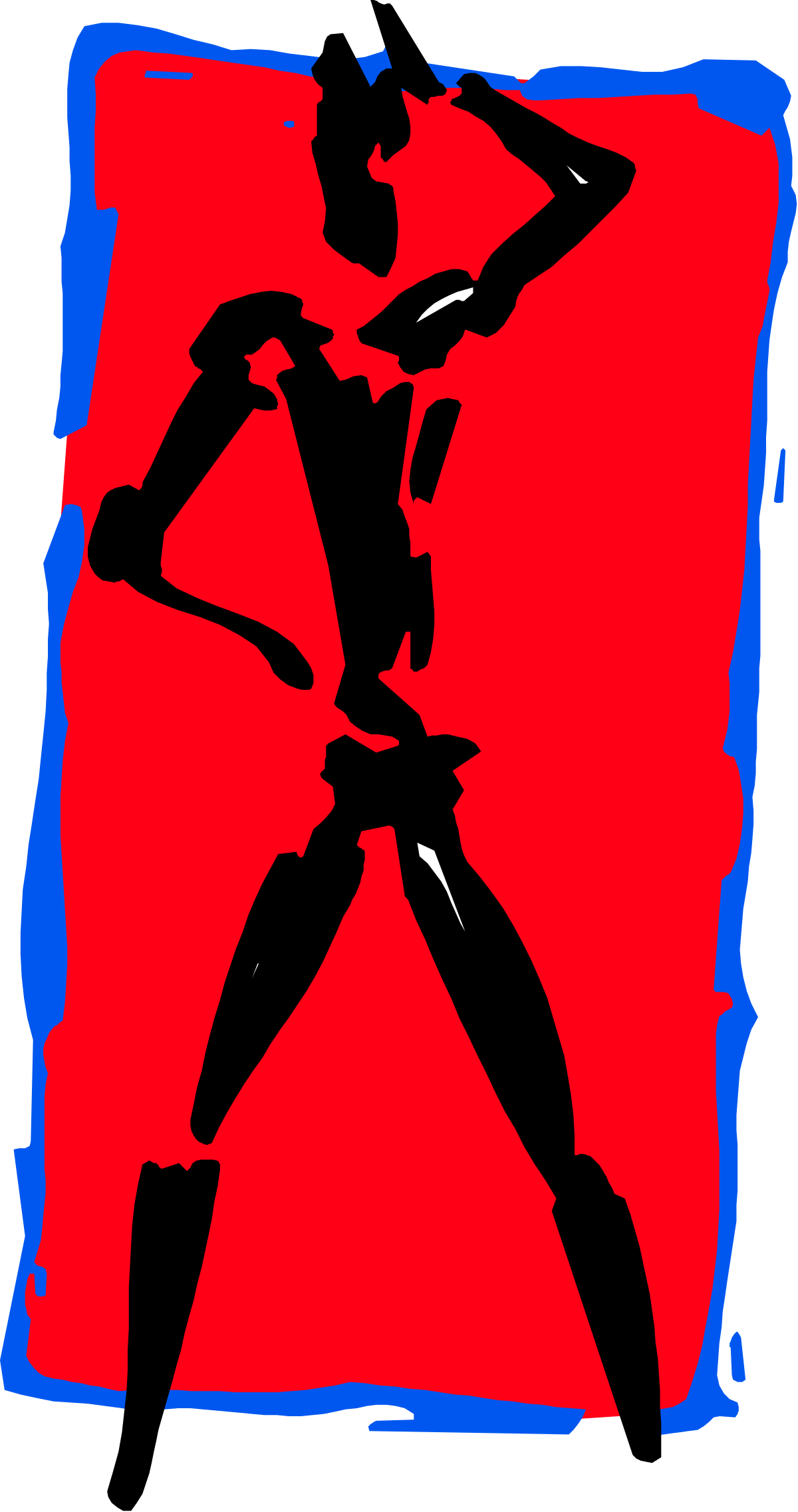 a woman in a black and red outfit clip art png transparent Woman in Black and Red Outfit Clipart for Dynamic Designs