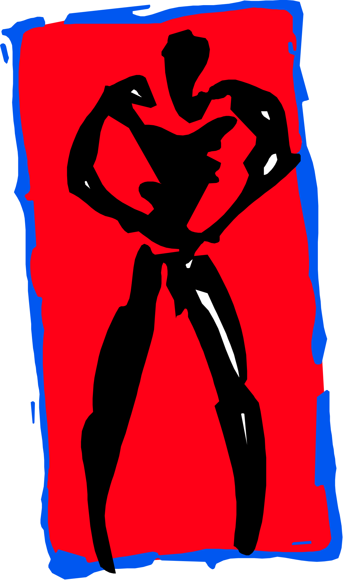a man in a red and blue shirt clip art png transparent Man in Red and Blue Shirt Clipart - Vibrant Character Illustration