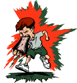 Soccer Player Kicking Ball Clipart - Dynamic Cartoon Illustration