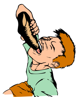 Cell Phone Communication: Man Holding Phone to Ear Clipart