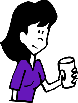 Coffee Cup Holder Clipart - Person Enjoying a Warm Beverage
