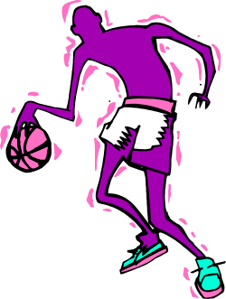 Man Running with Ball Clipart - Dynamic Sports Vector Illustration
