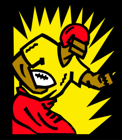 Cartoon Character with Fist - Expressive Clipart for Dynamic Designs