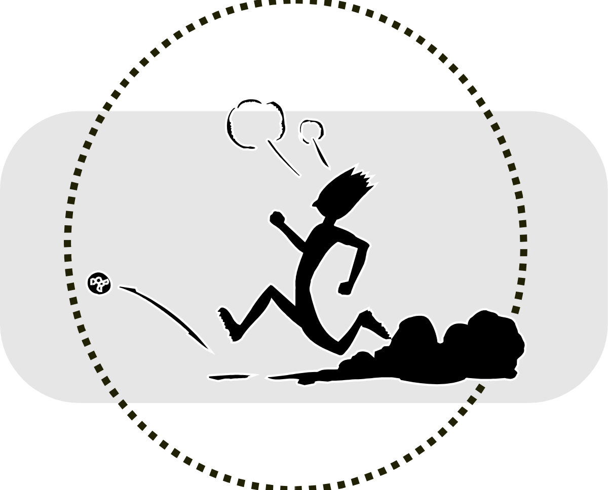 Falling Person from a Kite Clipart - Dynamic Action and Adventure Scene