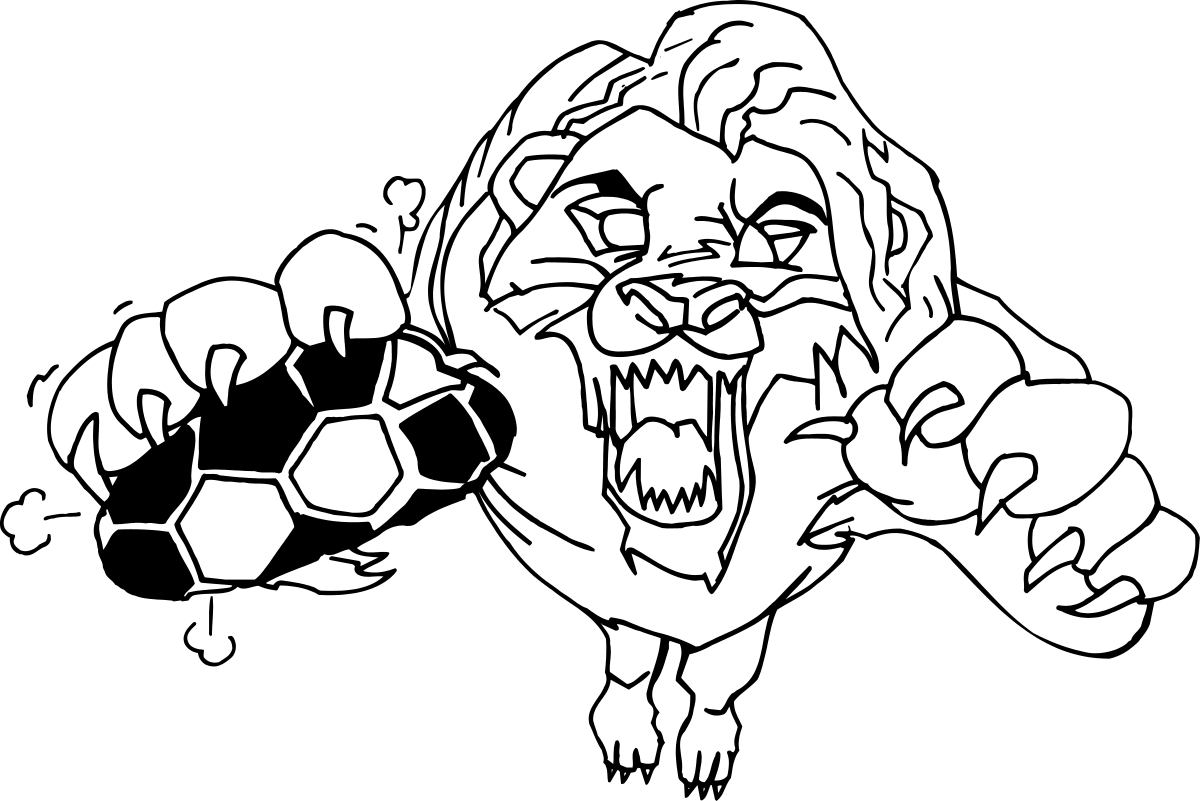 Lion Fist Clipart - Striking Black and White Illustration