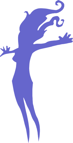 Silhouette of a Woman with Long Hair - Elegant Clipart Design