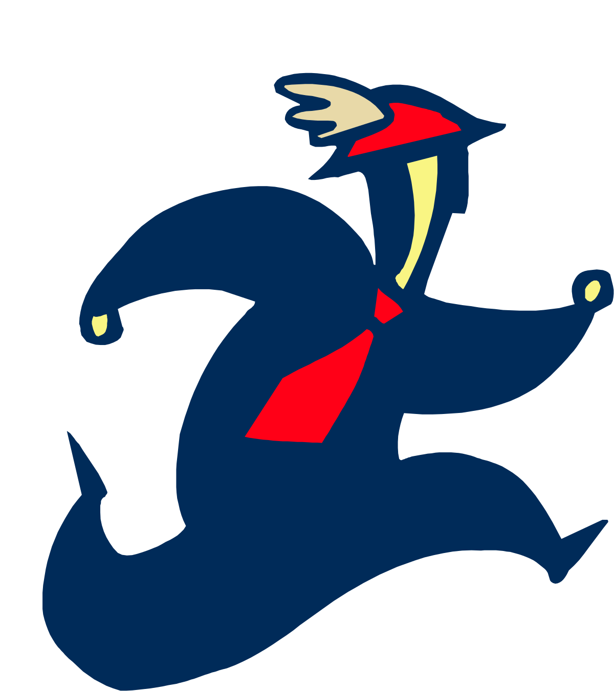 Running Businessman Clipart - Dynamic Suit & Tie Illustration