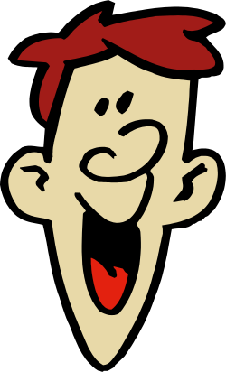 Cartoon Character with Red Bandana - Fun and Expressive Clipart