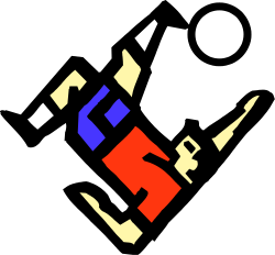 Black Background with Bold Red and Blue Square Clipart