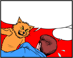 Cat Sitting on Man's Back - Charming Clipart for Animal Lovers