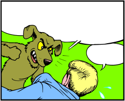 Dog Watching Man Lying Down Clipart - Charming Pet Scene