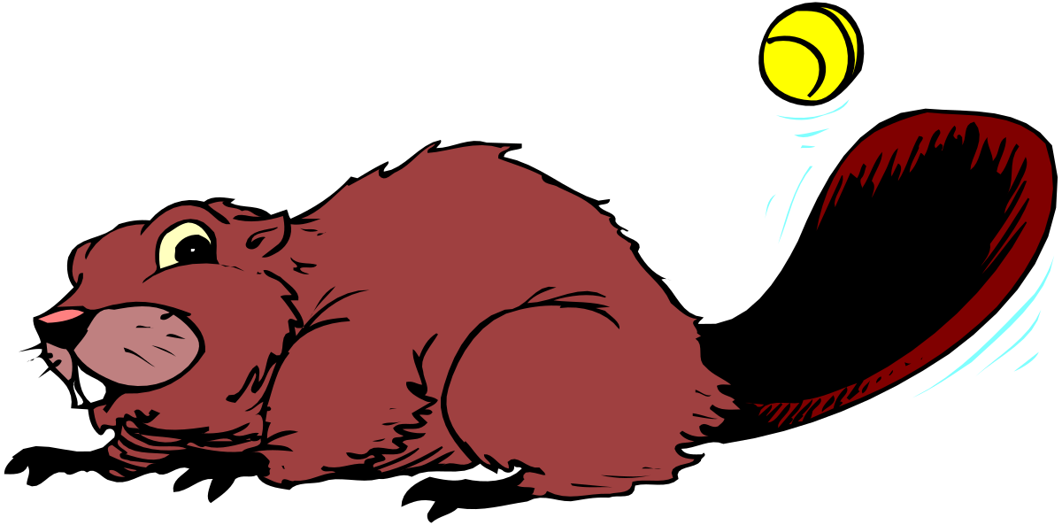 Cartoon Bear Holding Tennis Ball - Fun Clipart for Sports Themes