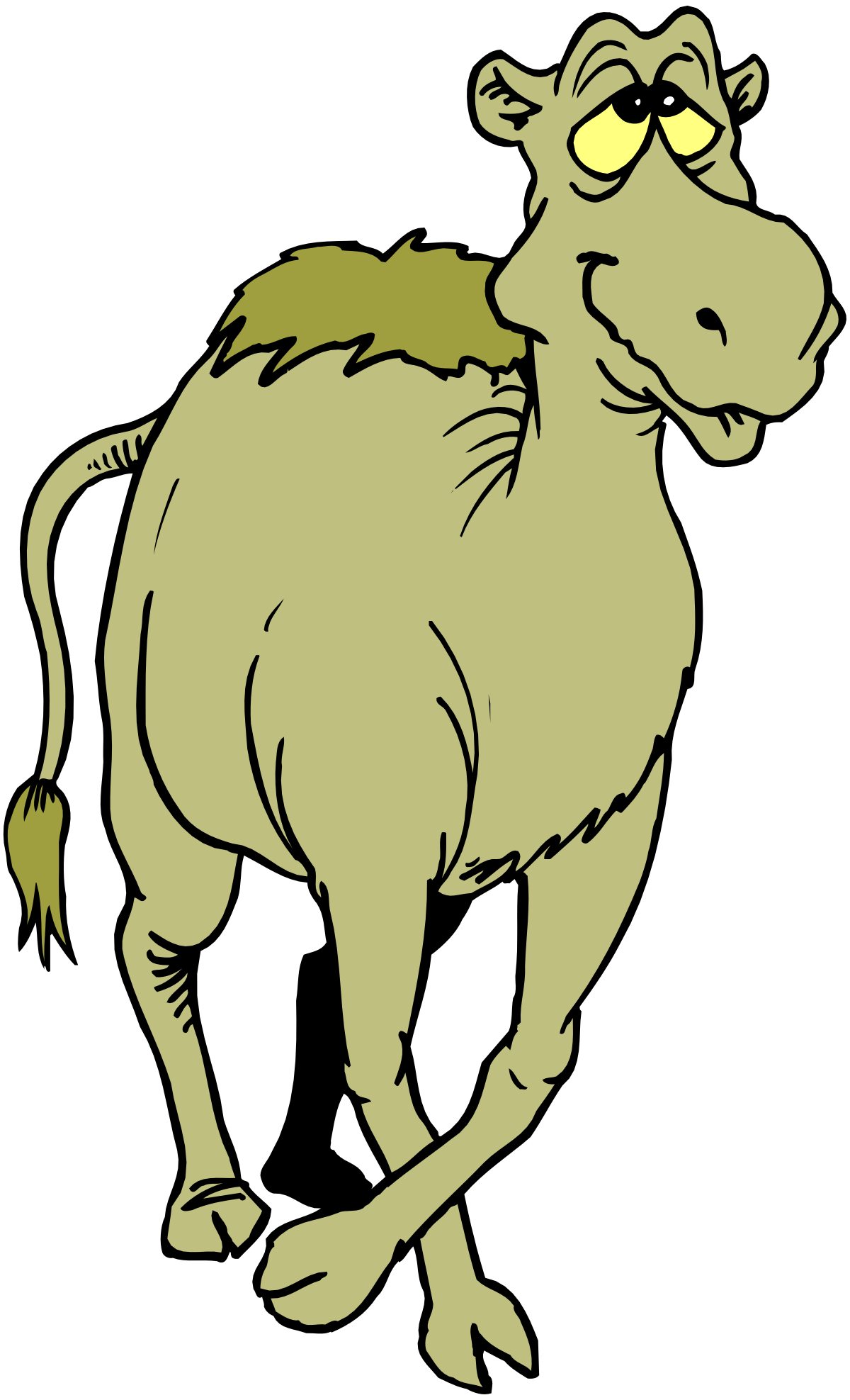 a cartoon cow with a yellow eye clip art png transparent Cartoon Cow with Yellow Eye Clipart for Fun Projects
