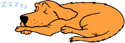 Dog Laying Down on the Ground Clipart - Perfect for Your Projects