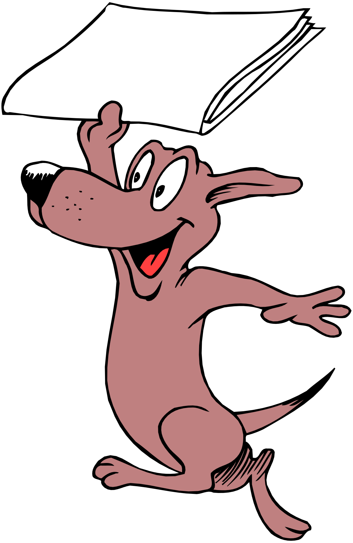 Cartoon Rabbit with Sheet on Head - Playful Clipart for Fun Projects