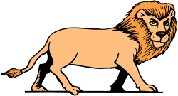 Majestic Lion with Big Mane Clipart for Wildlife Enthusiasts