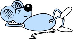 Mouse with a Mouse on Its Back - Playful Clipart for Every Design