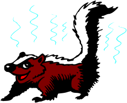 Red and White Dog Clipart on Black Background