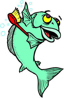 Toothbrush Fish Clipart: Vibrant Underwater Character