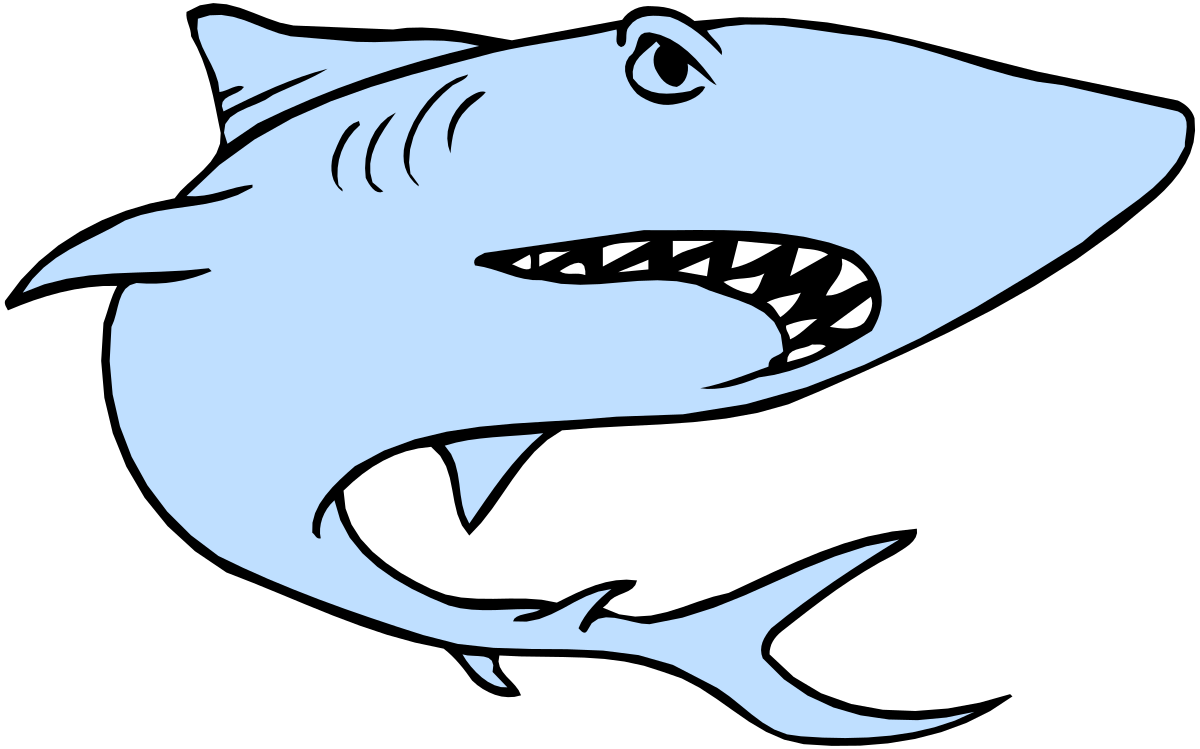Shark Open Mouth Clipart - Dive into Bold Marine Graphics