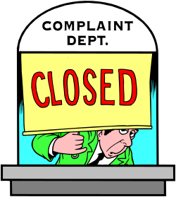 Complaint Closed Sign Clipart - Man Holding Symbolic Message