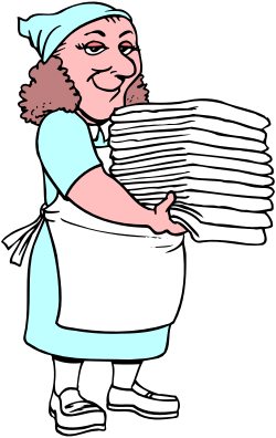Woman Carrying a Stack of Papers - Dynamic Clipart Collection