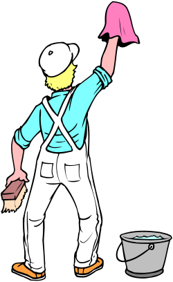 Man with Bucket Clipart for Creative Projects