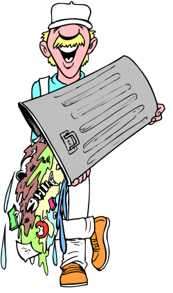 Cartoon Character Holding Mail Clipart - Fun and Engaging Illustrations