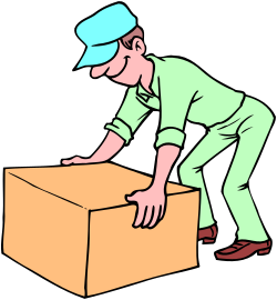 Hand Placing Box Clipart - Perfect for Business and E-commerce