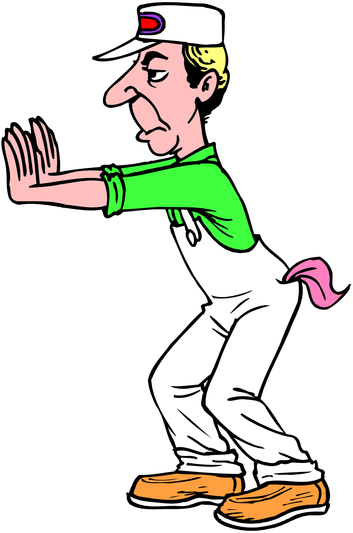 a cartoon character in a green shirt and white pants clip art png transparent Cartoon Character in Green Shirt and White Pants Clipart