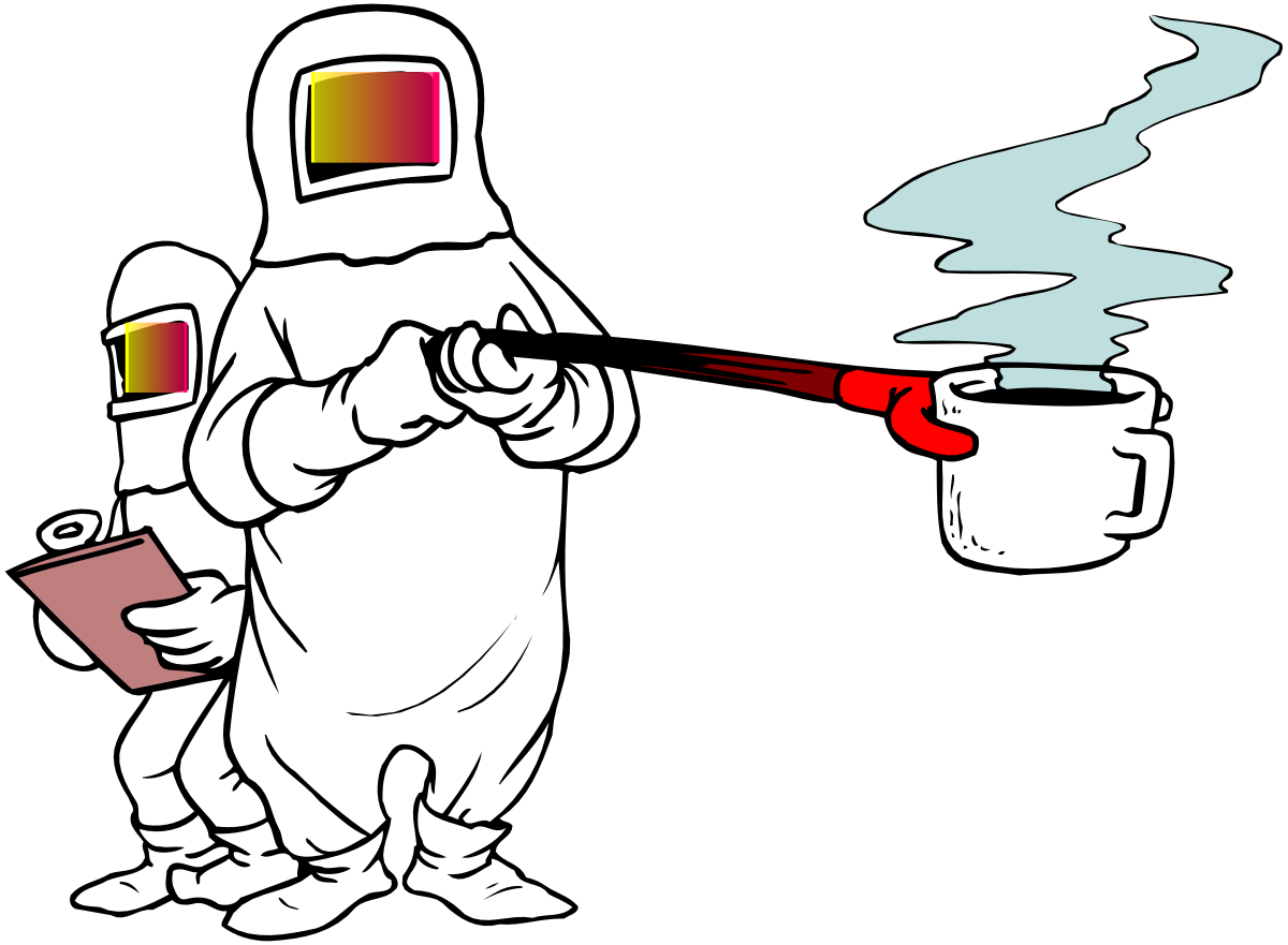 a man in a gas suit spraying a can clip art png transparent Gas Suit Man Spraying Can Clipart - Dynamic Visual for Safety and Hazard Themes