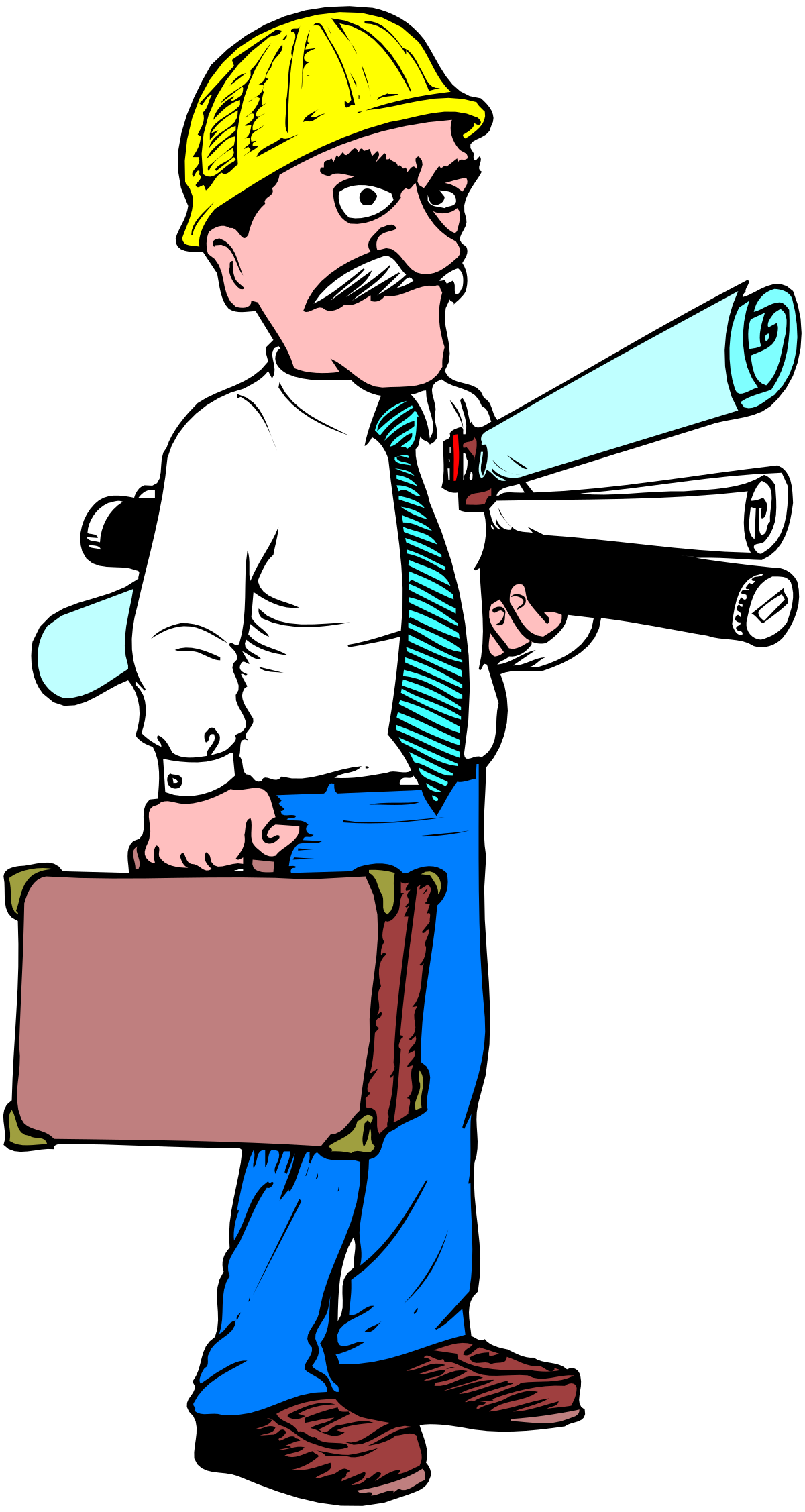 a man with a briefcase and a megaphone clip art png transparent Businessman with Briefcase and Megaphone Clipart - Perfect for Professional Communication