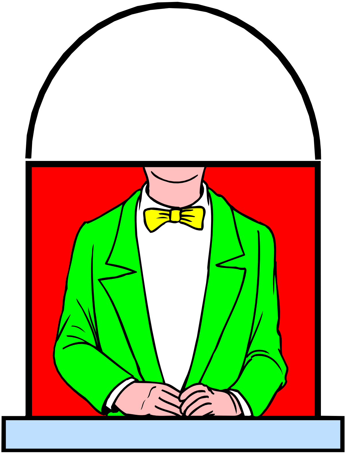 Man in Green Suit and Bow Tie Clipart for Creative Projects