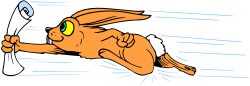 Cartoon Character Flying Through the Air - Fun Clipart for Your Projects