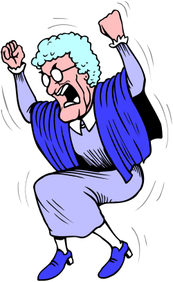 Old Man in Blue Robe Clipart - Vintage Illustration