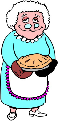 Old Woman Holding Turkey Clipart: A Charming Thanksgiving Scene