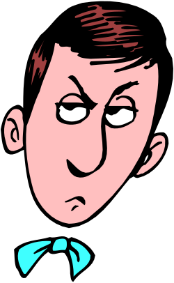 Businessman in Blue Shirt and Tie Clipart