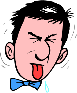 Man with Bow Tie and Tongue Clipart: Quirky and Fun Illustrations