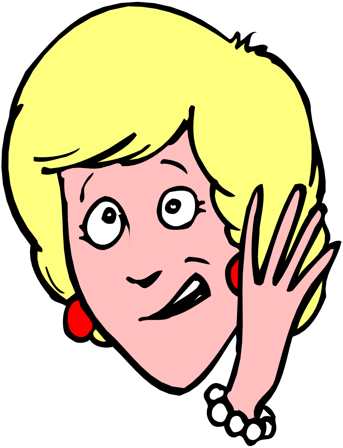 a woman with a surprised expression clip art png transparent Surprised Woman Clipart - Expressive Reactions for Your Projects
